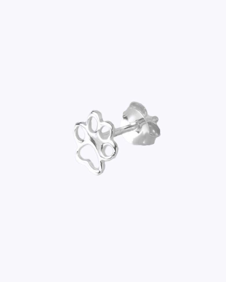 KOPEK Earring | Dog footprint in silver - moon