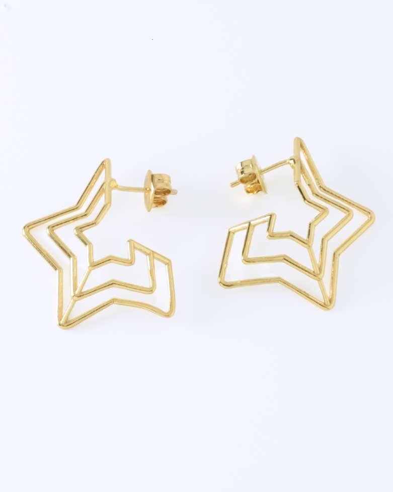 Hoku Maxi Gold Earrings