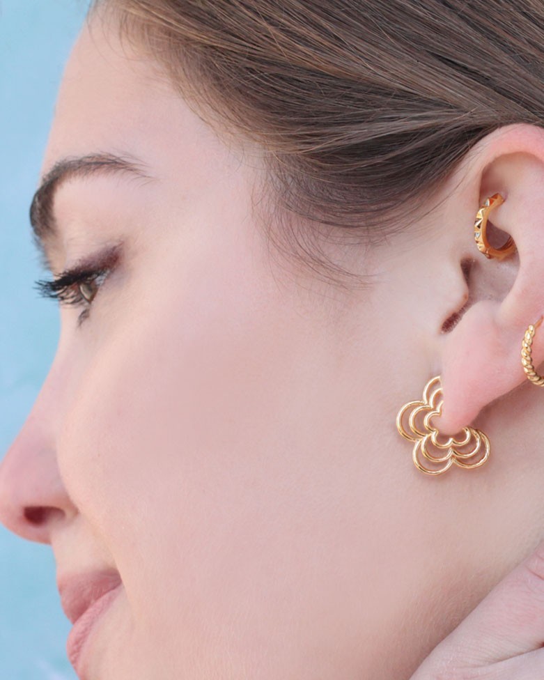 Gold Kudu Earrings