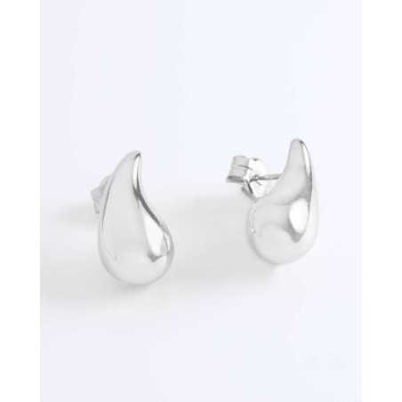 DALIAH Earrings | silver fashion drop earrings - moon