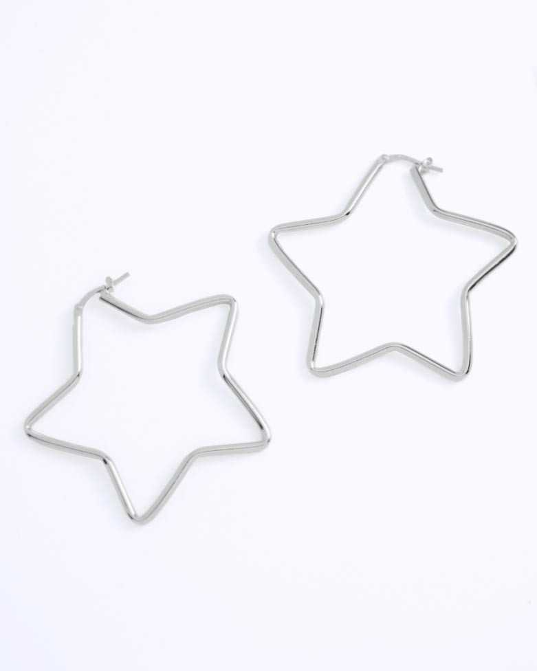 Aros TEKO | Pendientes de Plata en Forma de Estrella - moon