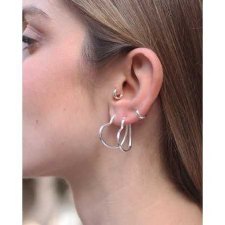Hoops HEART Mini | Heart Shaped Hoop Earrings - MOON
