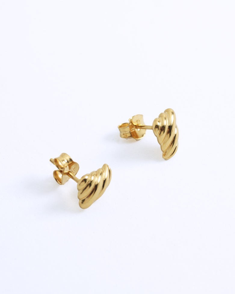 Pendientes DUNE mini oro | Dorados, pequeños y minimalistas - moon