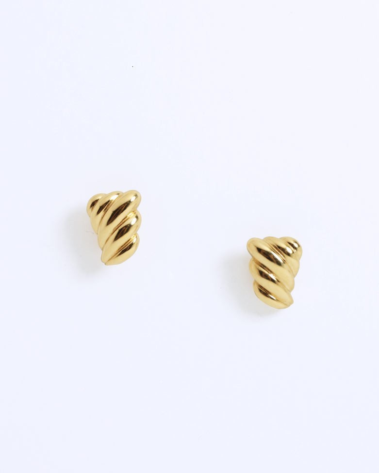 Pendientes DUNE mini oro | Dorados, pequeños y minimalistas - moon
