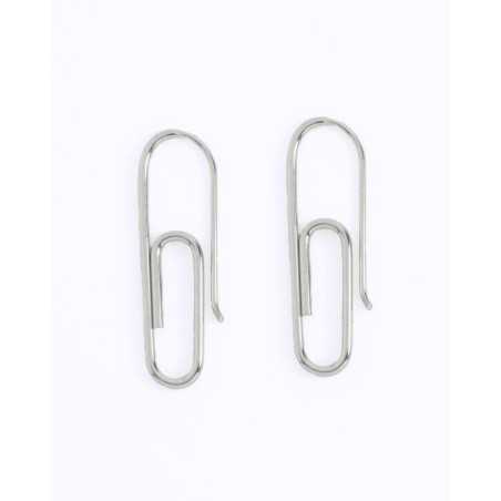 HOPU Earrings | Sterling Silver Clip-On Earrings - moon