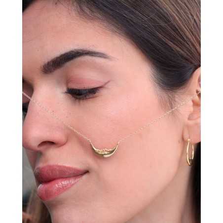 ELYRA Necklace | 18k Gold-Plated Crescent Moon Necklace