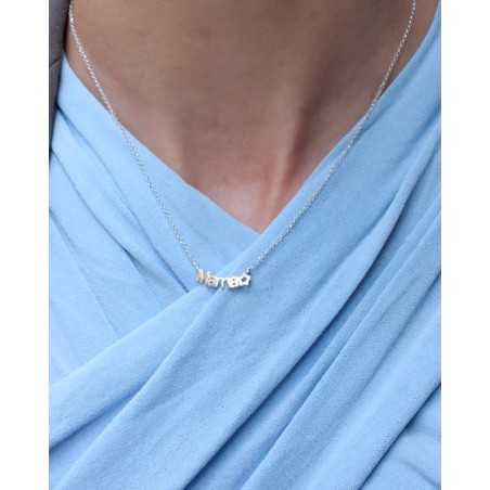 Collar Koudia | Collar en plata nombre mamá estrella - moon