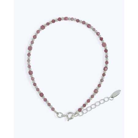 DUTSE bracelet | Sterling Silver Bracelet with Tourmaline Stones - moon