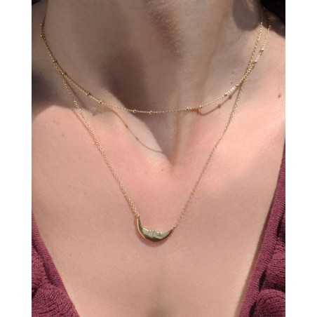 Collar Zuri | Cadena plata dobles bolitas - moon
