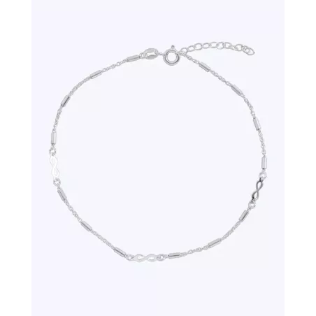 DUNO Anklet | Simple and Elegant 925 Silver and Gold-Plated Moon Anklet