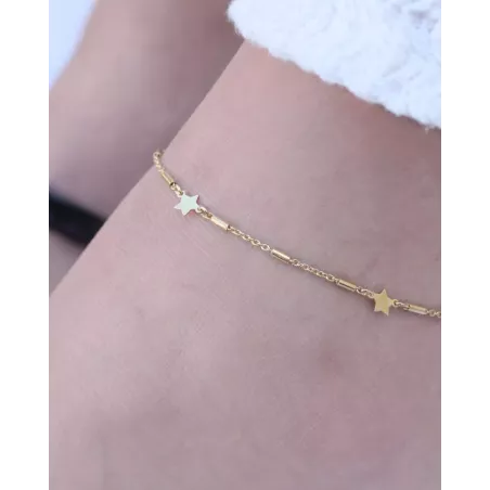 KONNU Anklet | 925 Sterling Silver Anklet with Stars – Moon