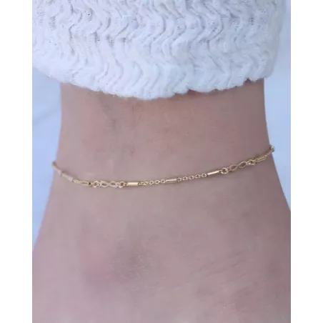 DUNO Anklet | Simple and Elegant 925 Silver and Gold-Plated Moon Anklet