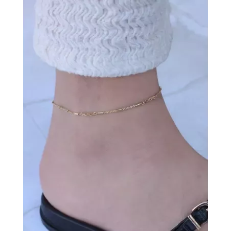 DUNO Anklet | Simple and Elegant 925 Silver and Gold-Plated Moon Anklet
