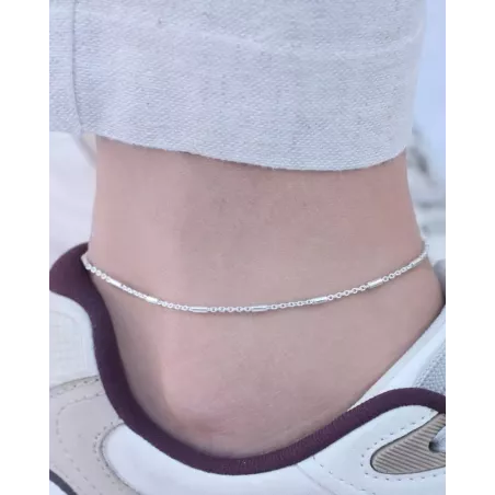 DUNO Anklet | Simple and Elegant 925 Silver and Gold-Plated Anklet - moonb