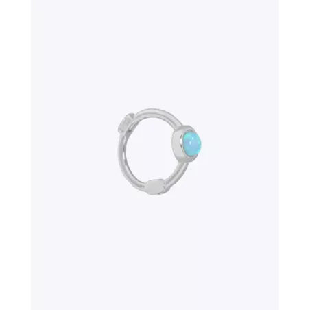 TATLI earring | Hoop with opal stone - moon