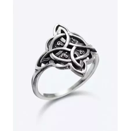 SIHIRI Ring | Witch's Knot Ring in 925 Sterling Silver - Moon