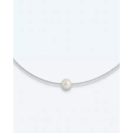 KOSALA Necklace | Adjustable Pearl Choker Necklace - moon