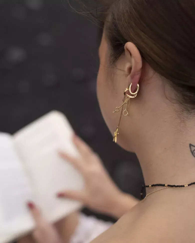 ZUMA 18k Gold Plated Hoops | Chunky Oval Earrings