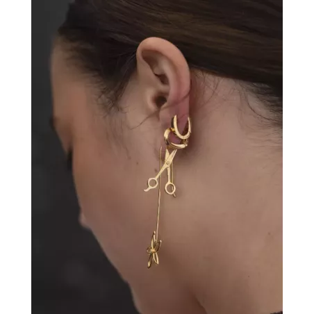 Alia 18k Gold Heart Earrings | 925 Sterling Silver Hoops