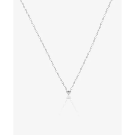 Sterling Silver Heart Necklace | moon
