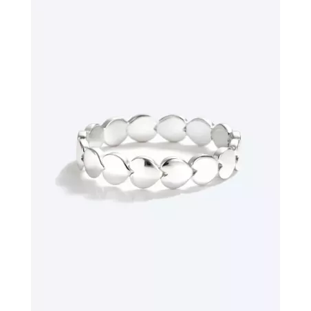 Anillo CIEL Plata | Anillo de Plata con Corazones Continuos - moon