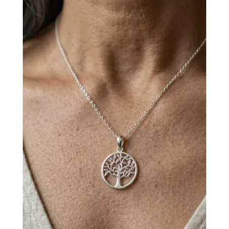 KATRIN Silver Necklace | Tree of Life Necklace in Sterling Silver - moon