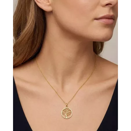 KATRINA Gold Necklace | Sterling Silver Tree of Life Necklace - moon