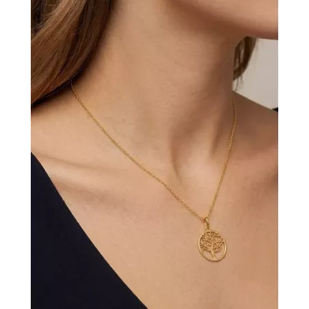 KATRINA Gold Necklace | Sterling Silver Tree of Life Necklace - moon