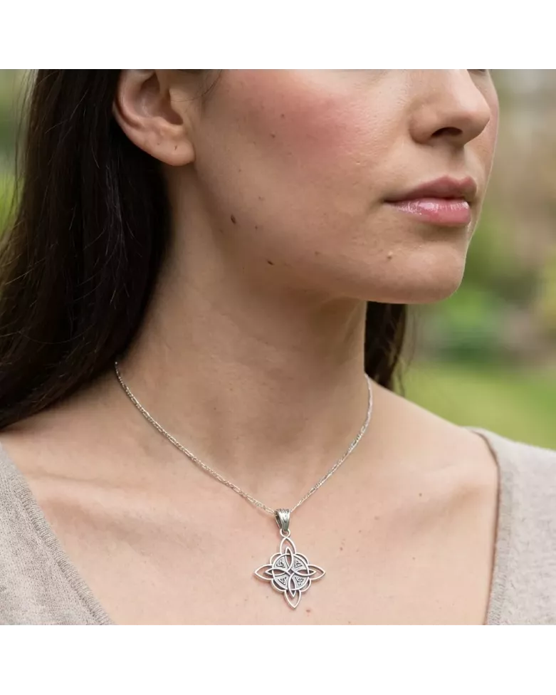 Collar NODUS | Nudo de Bruja en Plata Amuleto de Protección - moon