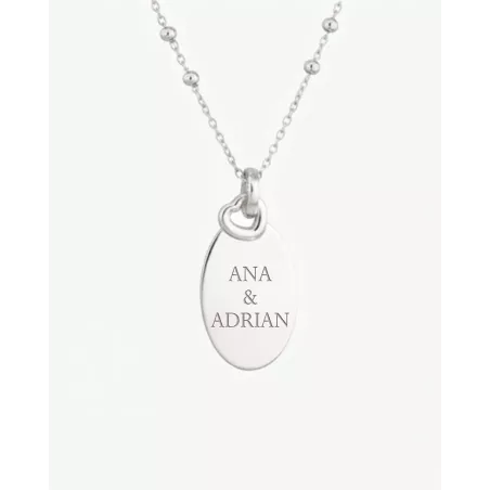 Personalized Medal | Engravable Nameplate with Drawings, Handwriting - moon