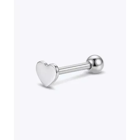 Myrka Silver Piercing | Sterling Silver with Ball and Internal Closure – Moon