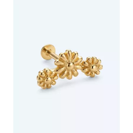 NOMA Gold Piercing | Gold-Plated Jewel for Helix, Conch, and Flat Ears - Moon