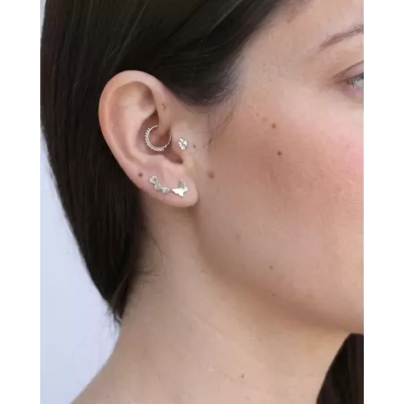 Piercing XIREL Plata | Joyería para Helix, Conch y Flat - moon