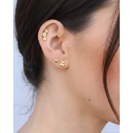 Piercing NOMA Oro | En Dorado Joya para Helix, Conch y Flat - moon