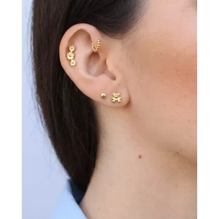 Piercing KRYLA oro | Piercing Osito Oro Plata de Ley 925 - moon