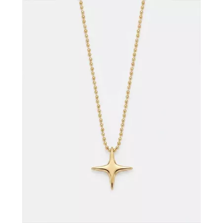 Vienna Gold Necklace | Gold North Star Necklace - moon
