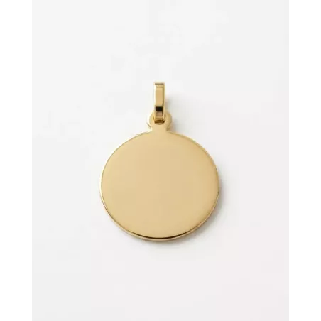 Personalized Medal Necklace | Engravable Plate: Drawing, Word... - moon