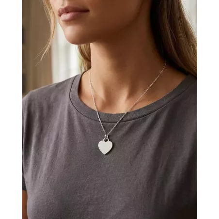 Charm Colgante Corazón Plata