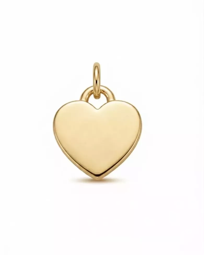 Colgante Corazón Pequeño Grabable Dorado| Joya Personalizada - moon