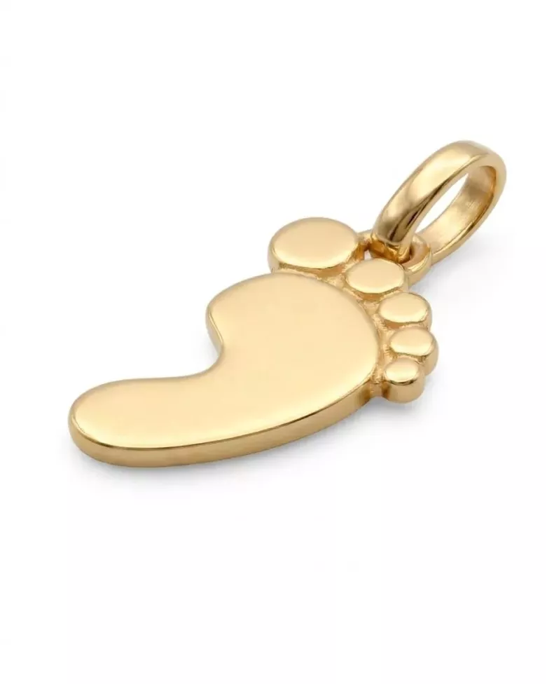 Colgante Huella Bebé Baño en Oro | Joya Personalizada - moon