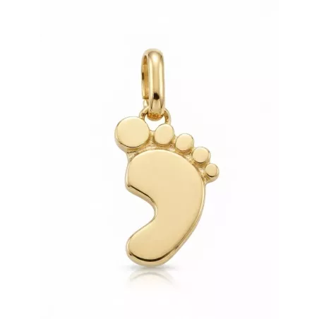 Colgante Huella Bebé Baño en Oro | Joya Personalizada - moon