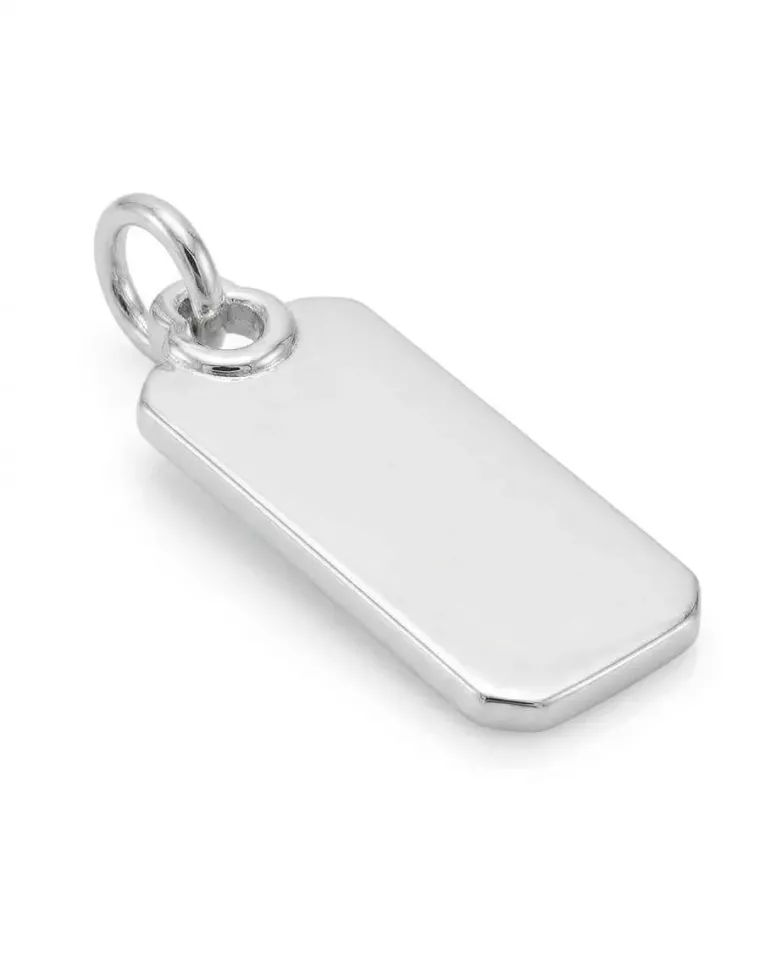 Colgante Rectangular Grabable | Chapa grabable: dibujo, palabra - moon