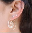 Earcuff ONUMA | Pendientes en plata Ear Cuff efecto muúltiple - moon
