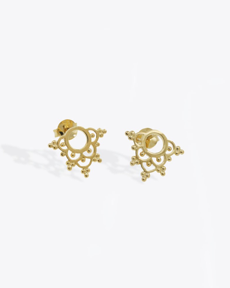 Pendientes CORONAE Gold | Pendientes mini en dorado estilo boho - moon