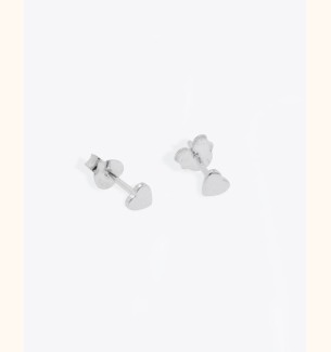 Pendiente KOKORO | Pendiente en plata con mini corazón  - moon
