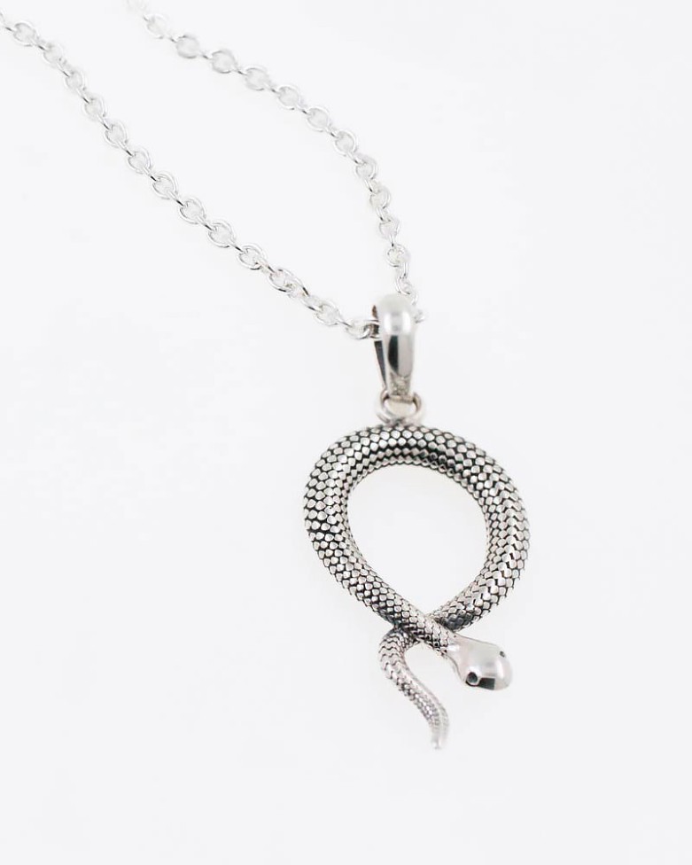 Collar HIDRA | Colgante en plata con forma de serpiente  - moon