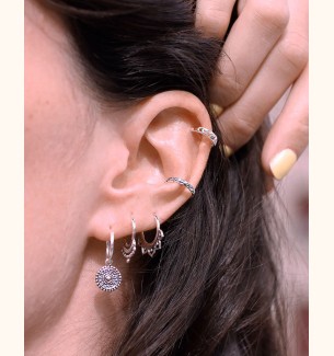 Ear cuff VENTO| Pendiente en plata en cartílago sin agujeros - moon