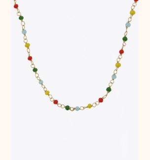 Multicolored Gold Aegon Necklace