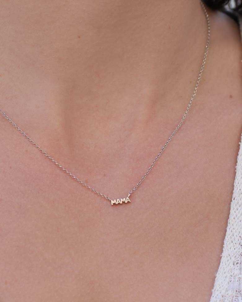 MOR Necklace | Mom necklace in silver - moon