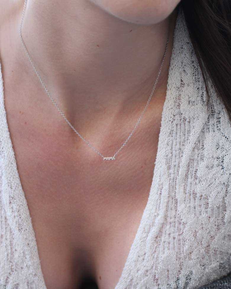 MOR Necklace | Mom necklace in silver - moon